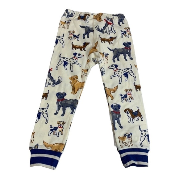 Hatley White Dog Print Pajama Pants Size 3 - Picture 2 of 4